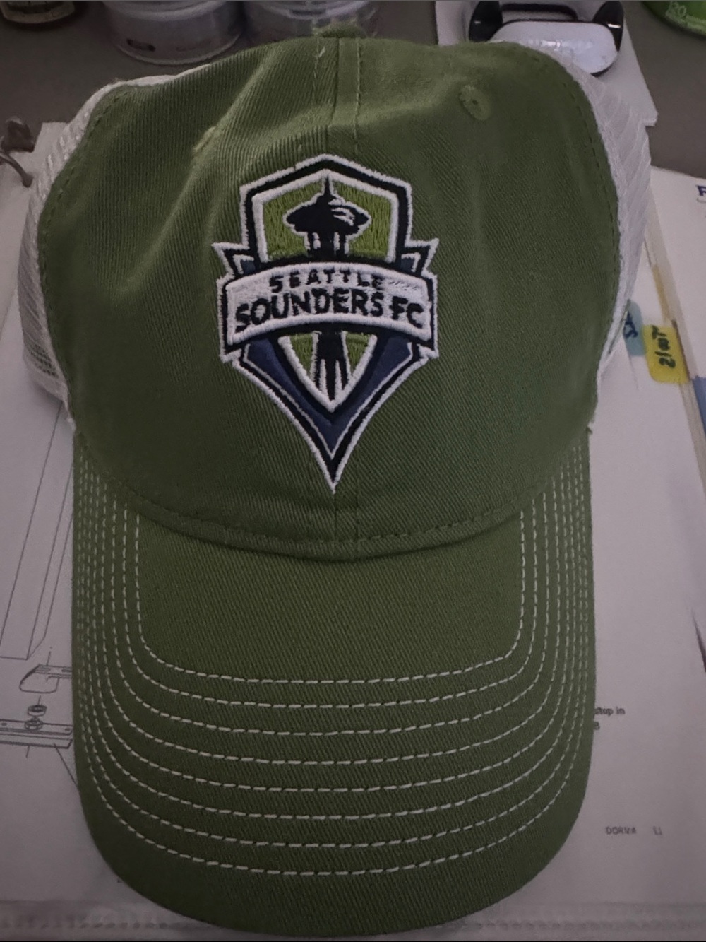 MLS Seattle Sounders FC Fanatics Green Mesh-Back Cap